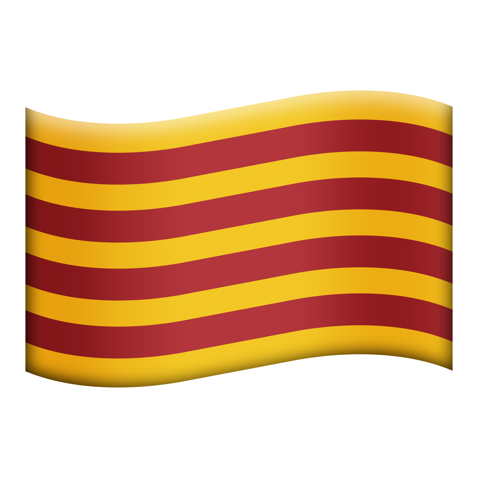 Emoticona de la bandera catalana Senyera_apple