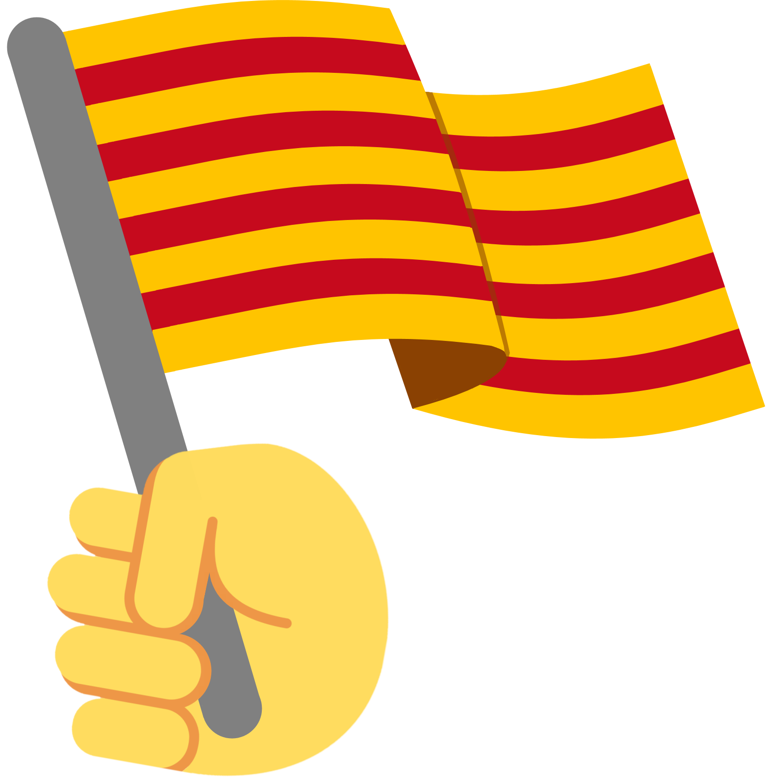 Emoticona de la bandera catalana Senyera_twitter_hashflag